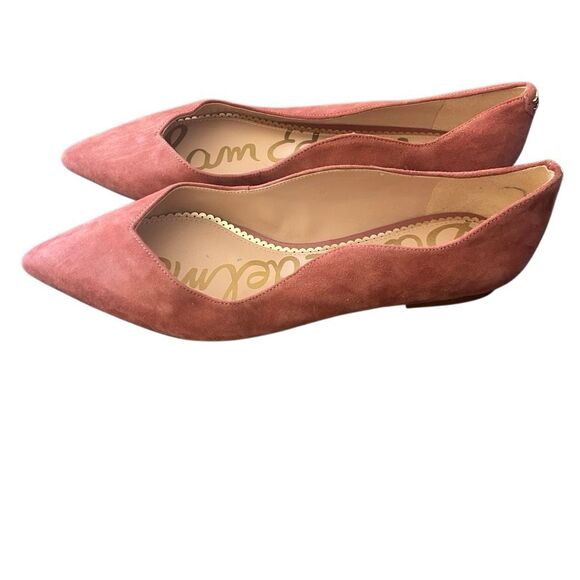 Sam Edelman scalloped flats light pink point toe size 9 - Picture 1 of 7